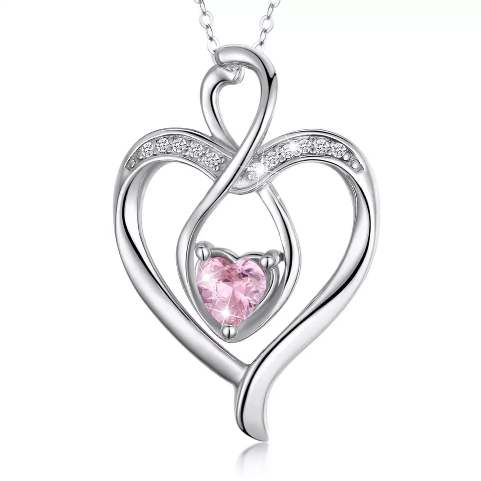 Romantic Heart Sterling Silver Necklace