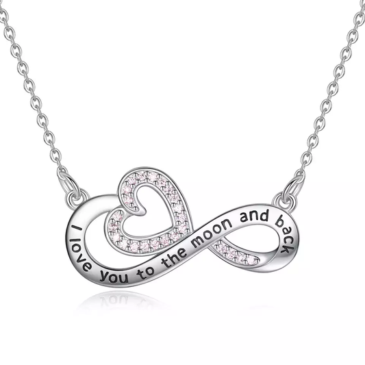 Infinity Love Sterling Silver Necklace