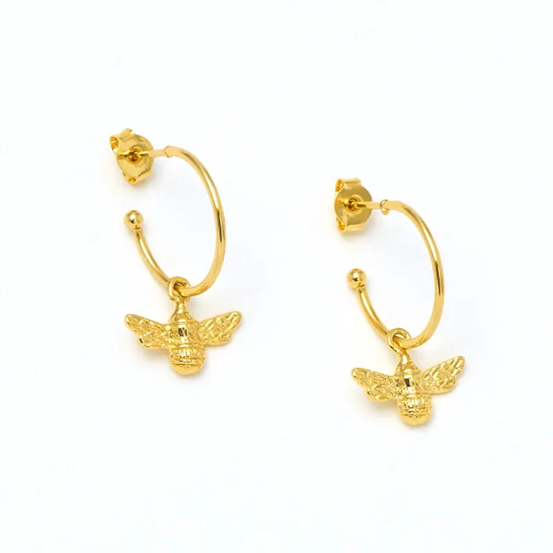 C-Shaped Queen Bee Earrings