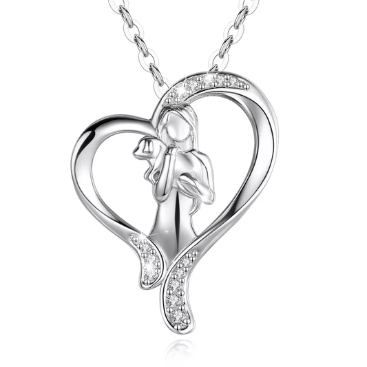 I'll Keep You Close to My Heart Dog Sterling Silver Necklace