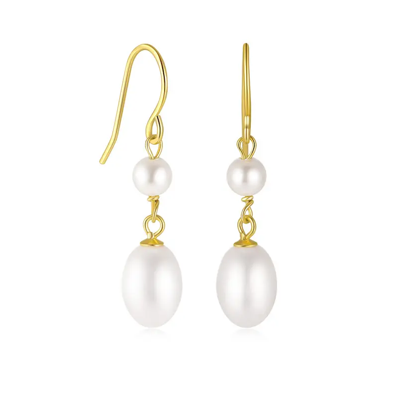 Trendy Pearl Hook Hanging Earrings