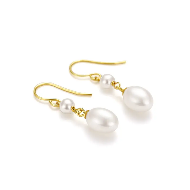 Trendy Pearl Hook Hanging Earrings