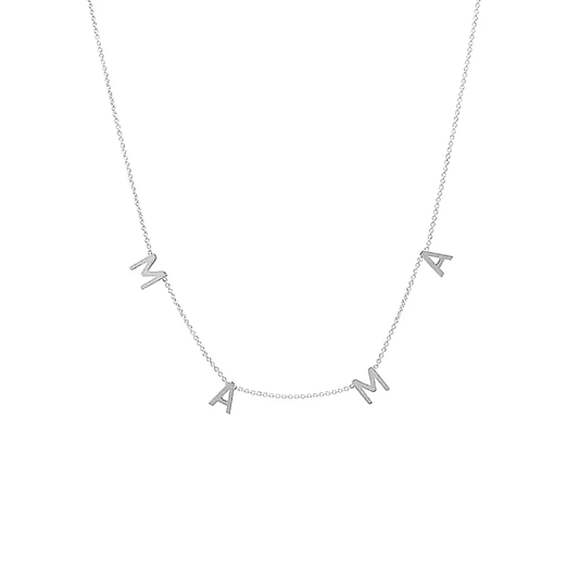 Mother's Day Mama Necklace (Silver)