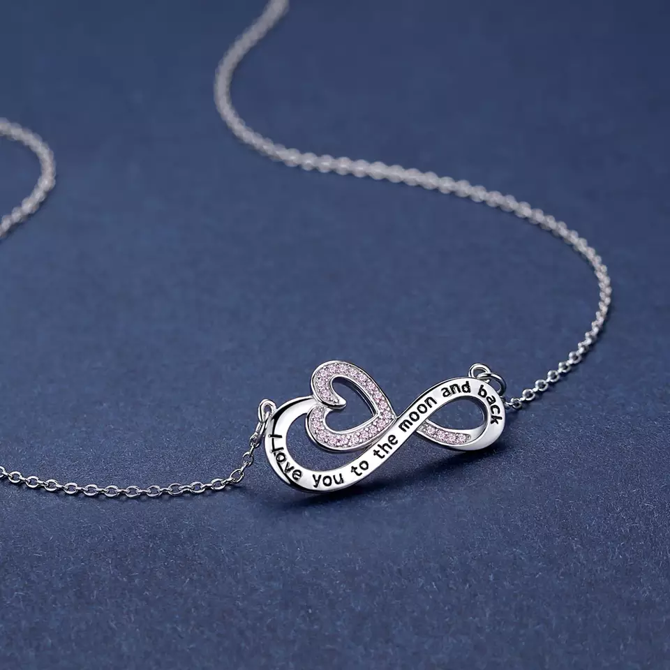 Infinity Love Sterling Silver Necklace