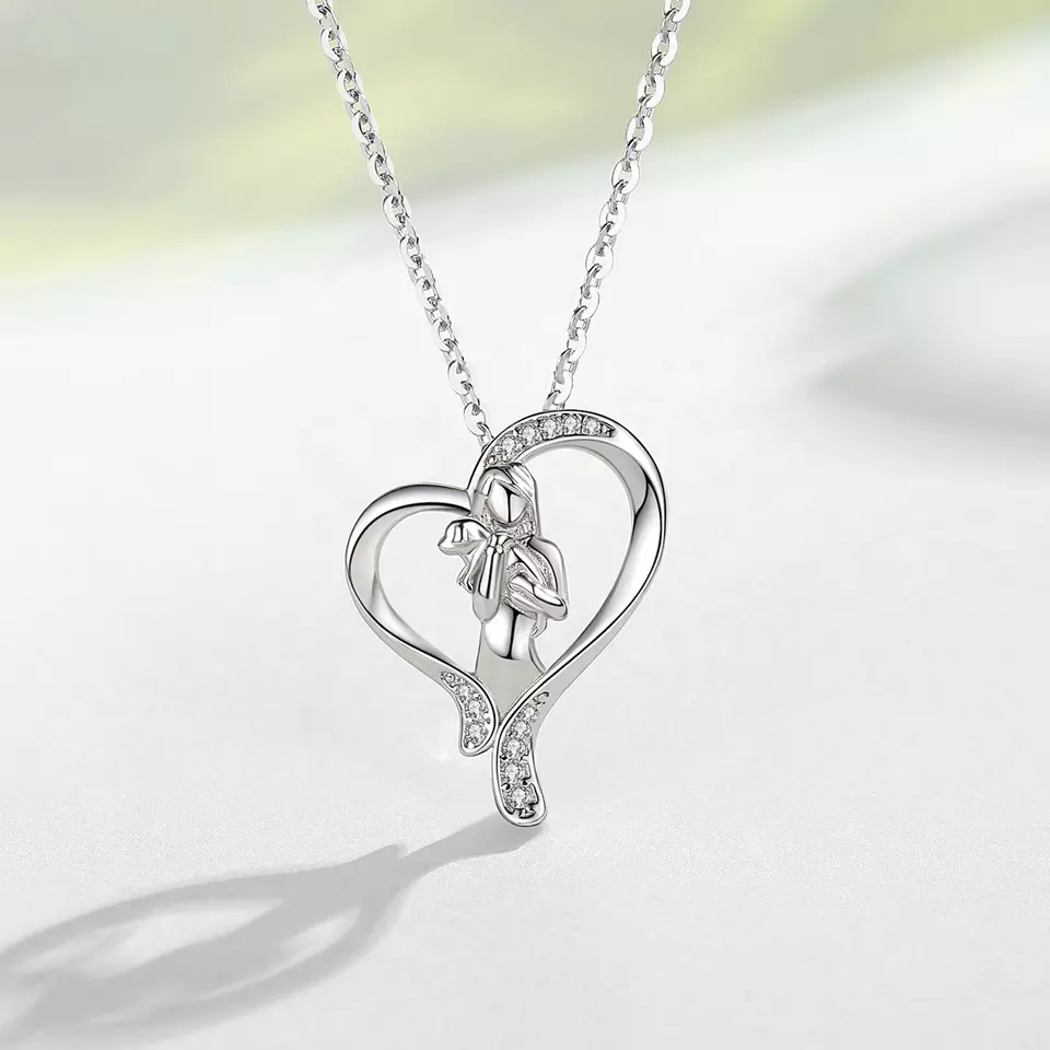 I'll Keep You Close to My Heart Dog Sterling Silver Necklace