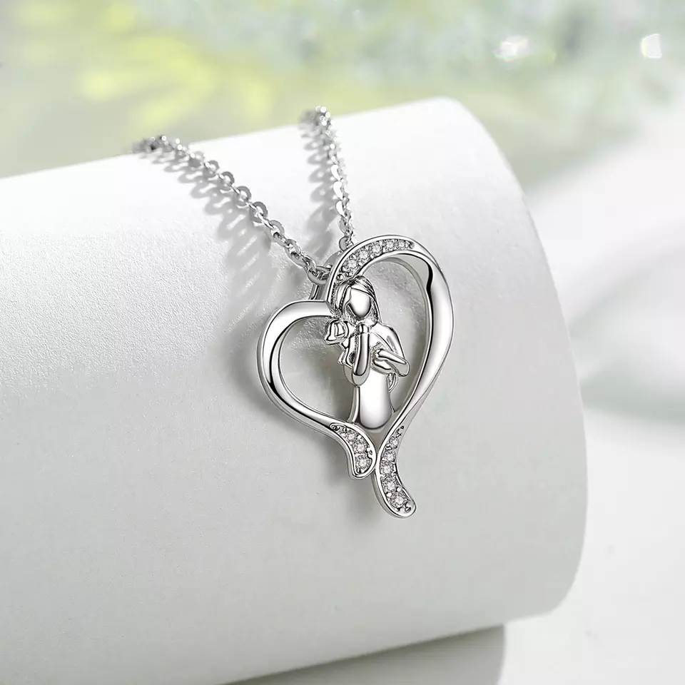 I'll Keep You Close to My Heart Dog Sterling Silver Necklace