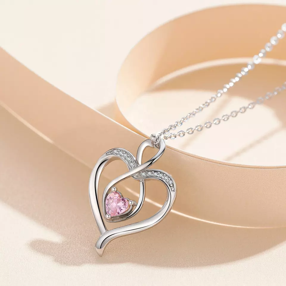 Romantic Heart Sterling Silver Necklace