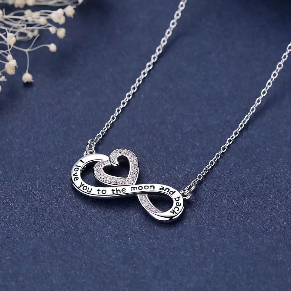 Infinity Love Sterling Silver Necklace