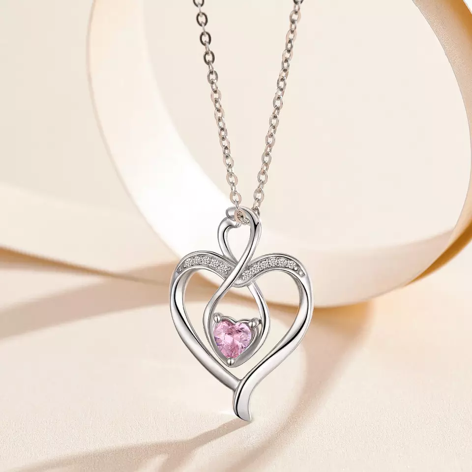 Romantic Heart Sterling Silver Necklace