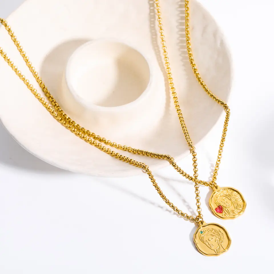 Aphrodite Goddess Medallion Necklace