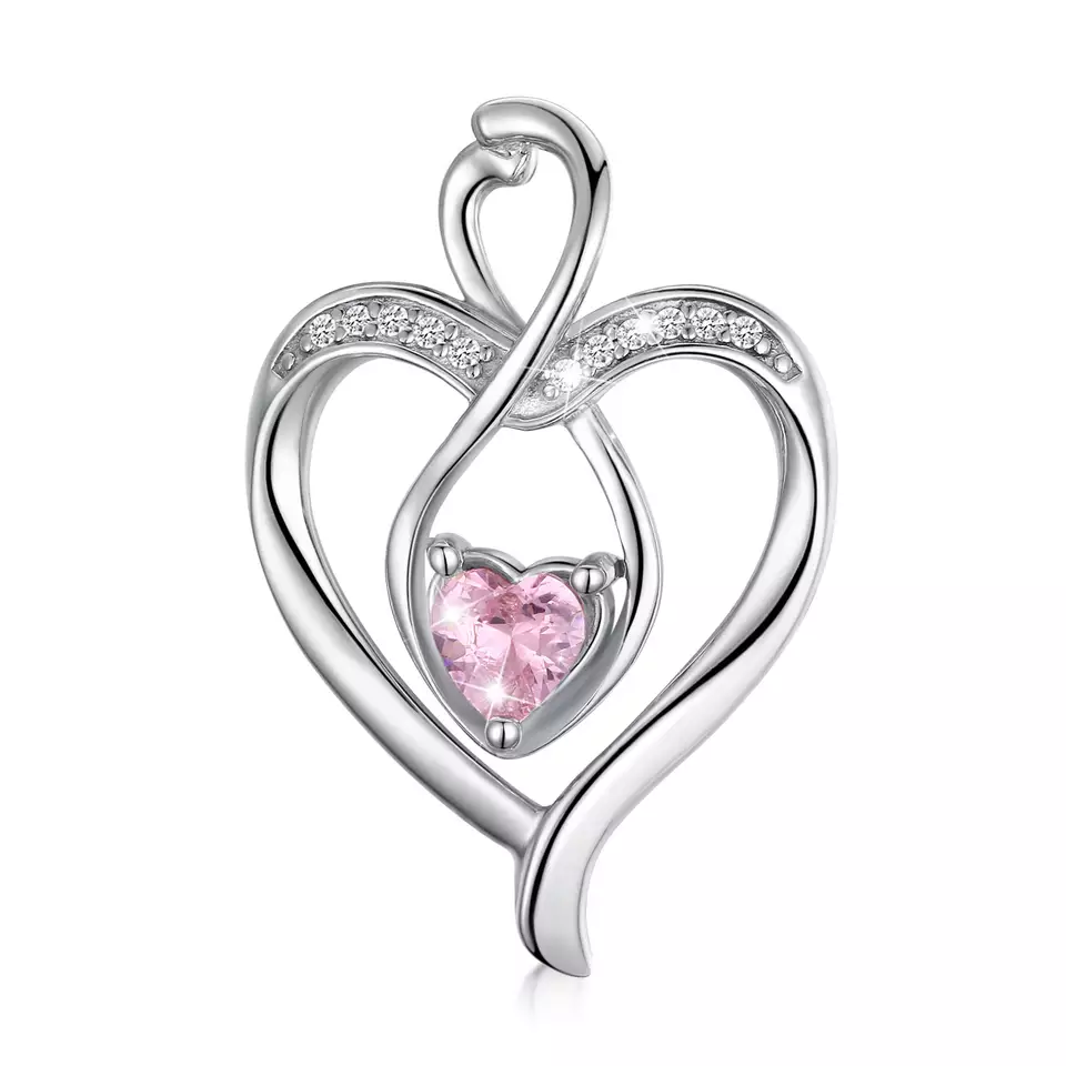 Romantic Heart Sterling Silver Necklace