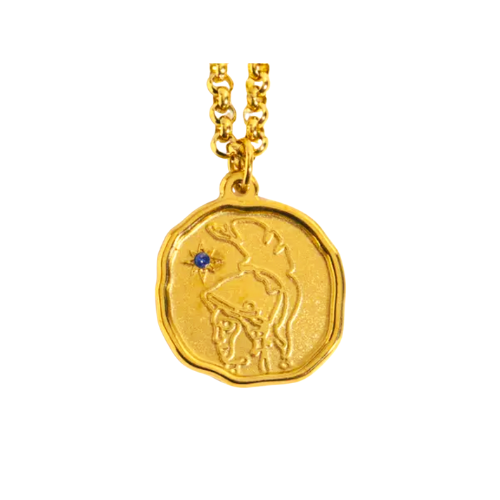 Athena Goddess Medallion Necklace