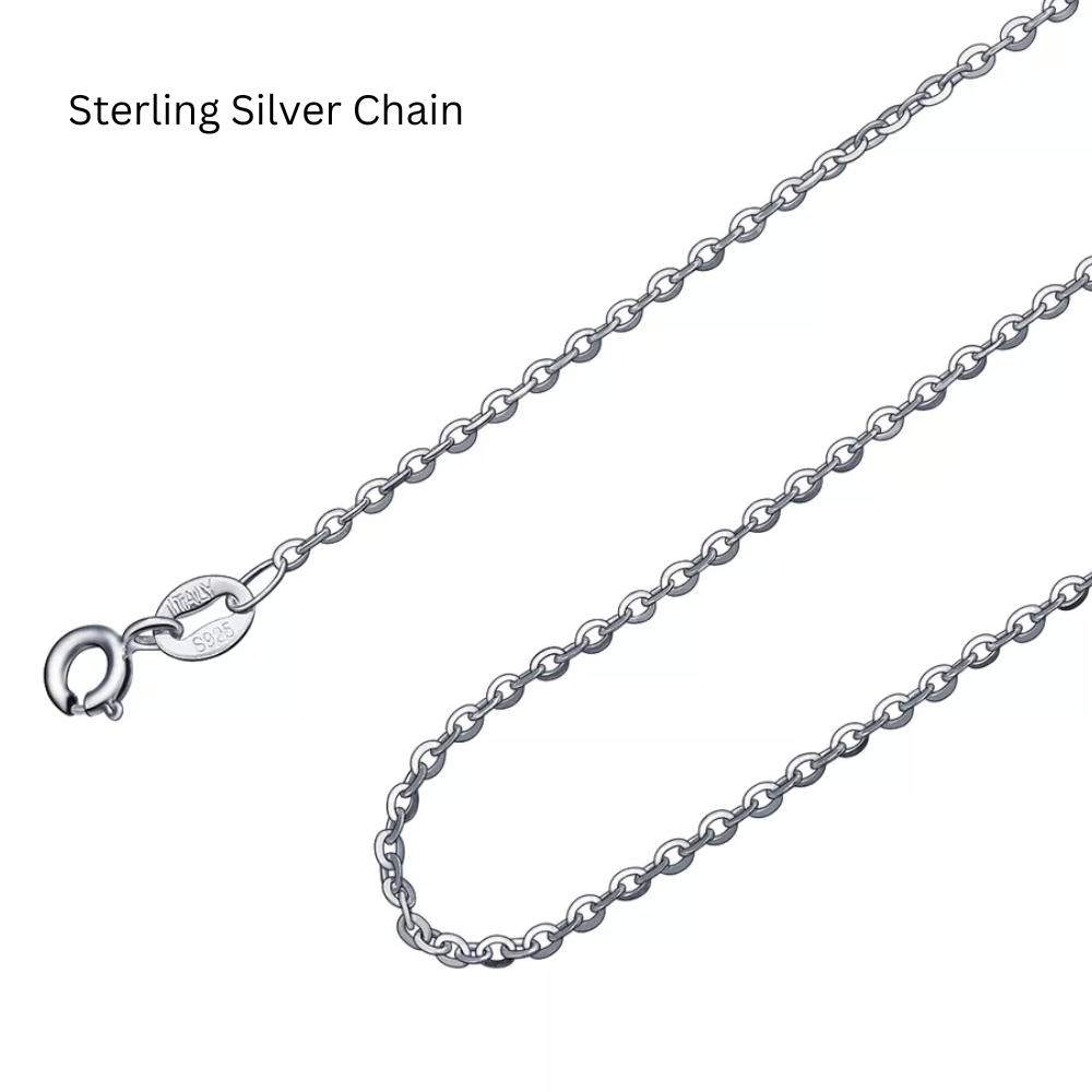 I Will Love You Infinitely Sterling Silver Necklace with Paw Marks