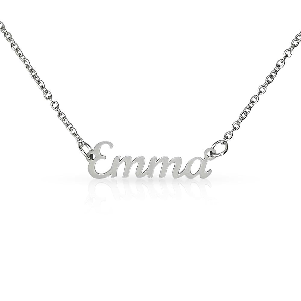 Personalized Name Necklace - Simple Lettering