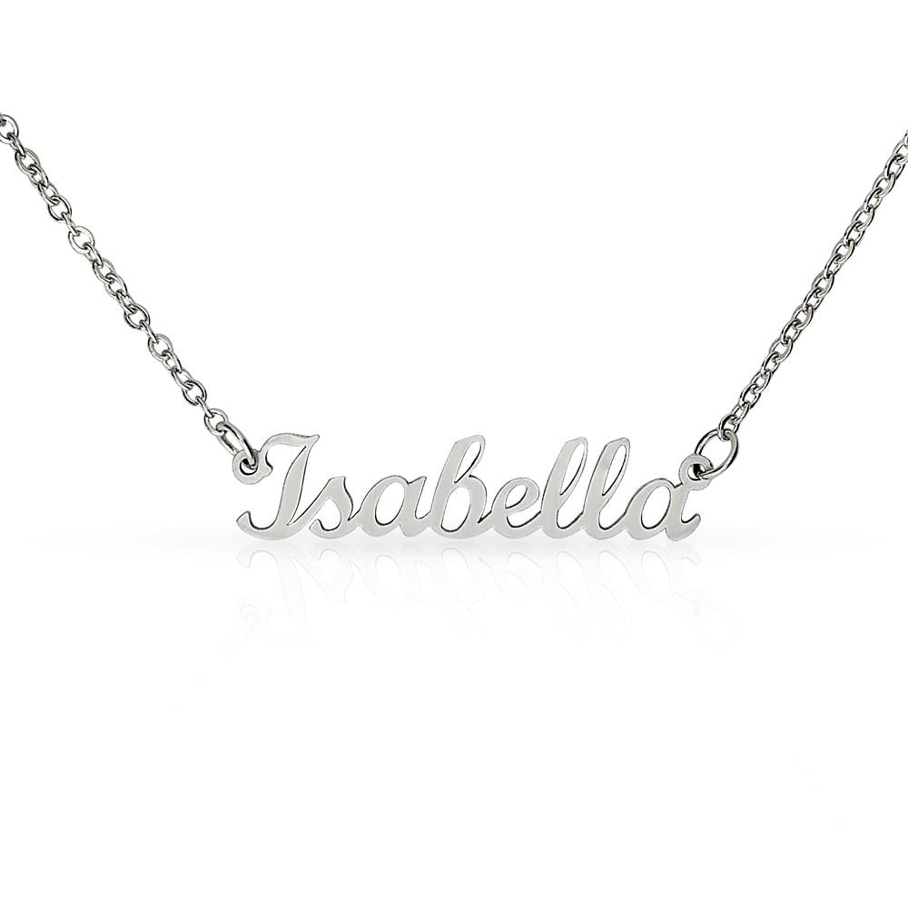 Personalized Name Necklace - Simple Lettering