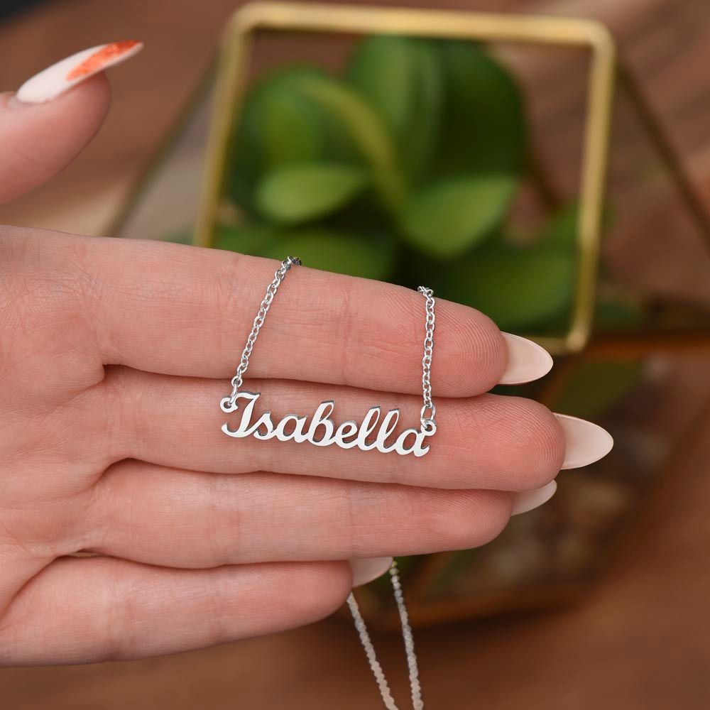 Personalized Name Necklace - Simple Lettering