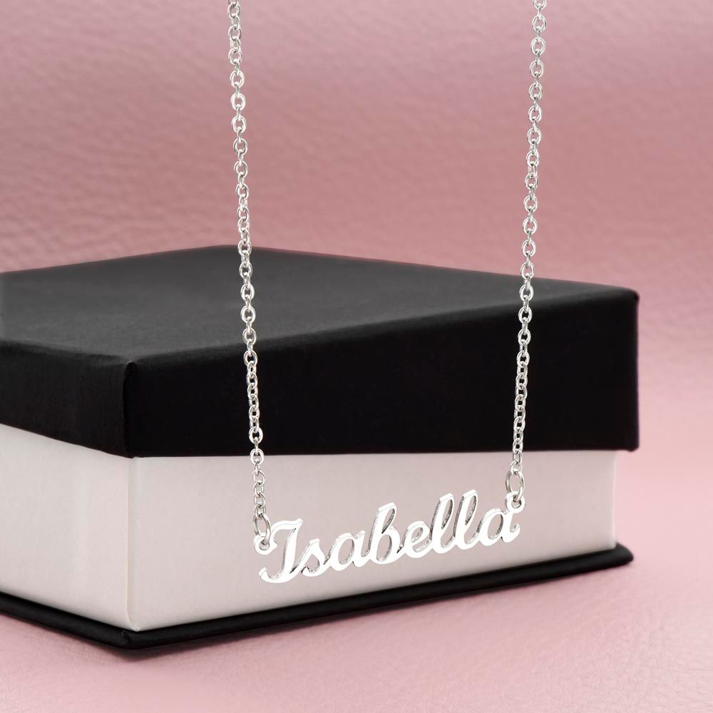 Personalized Name Necklace - Simple Lettering