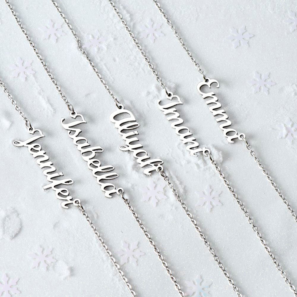 Personalized Name Necklace - Simple Lettering