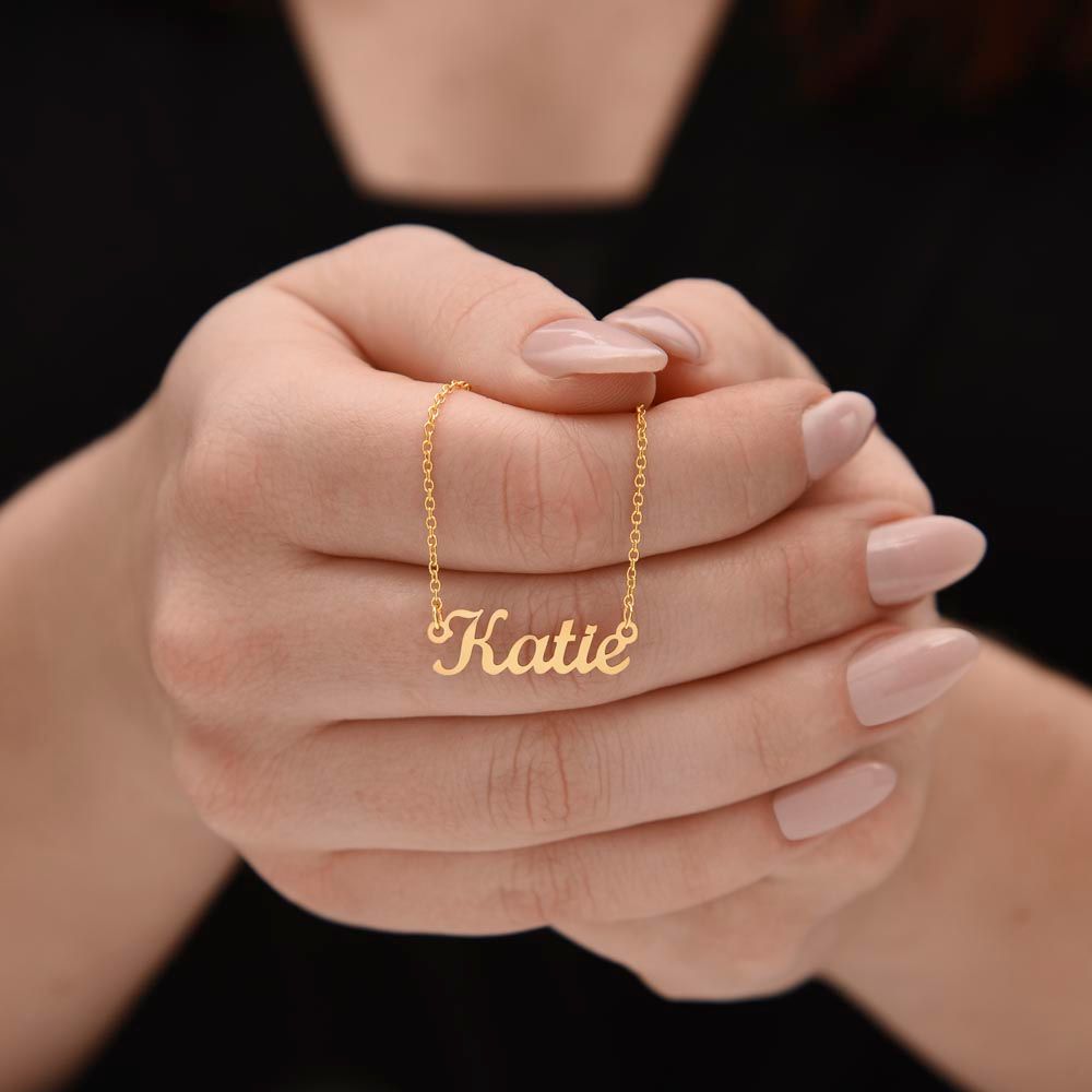 Personalized Name Necklace - Simple Lettering