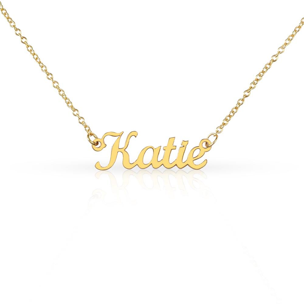 Personalized Name Necklace - Simple Lettering