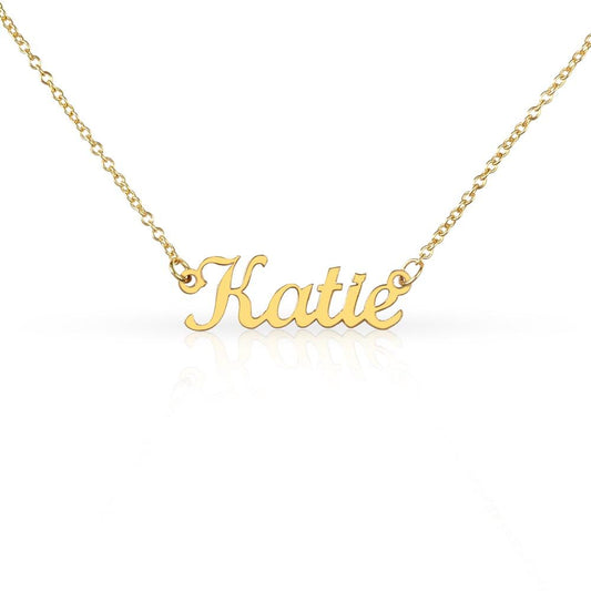 Personalized Name Necklace - Simple Lettering