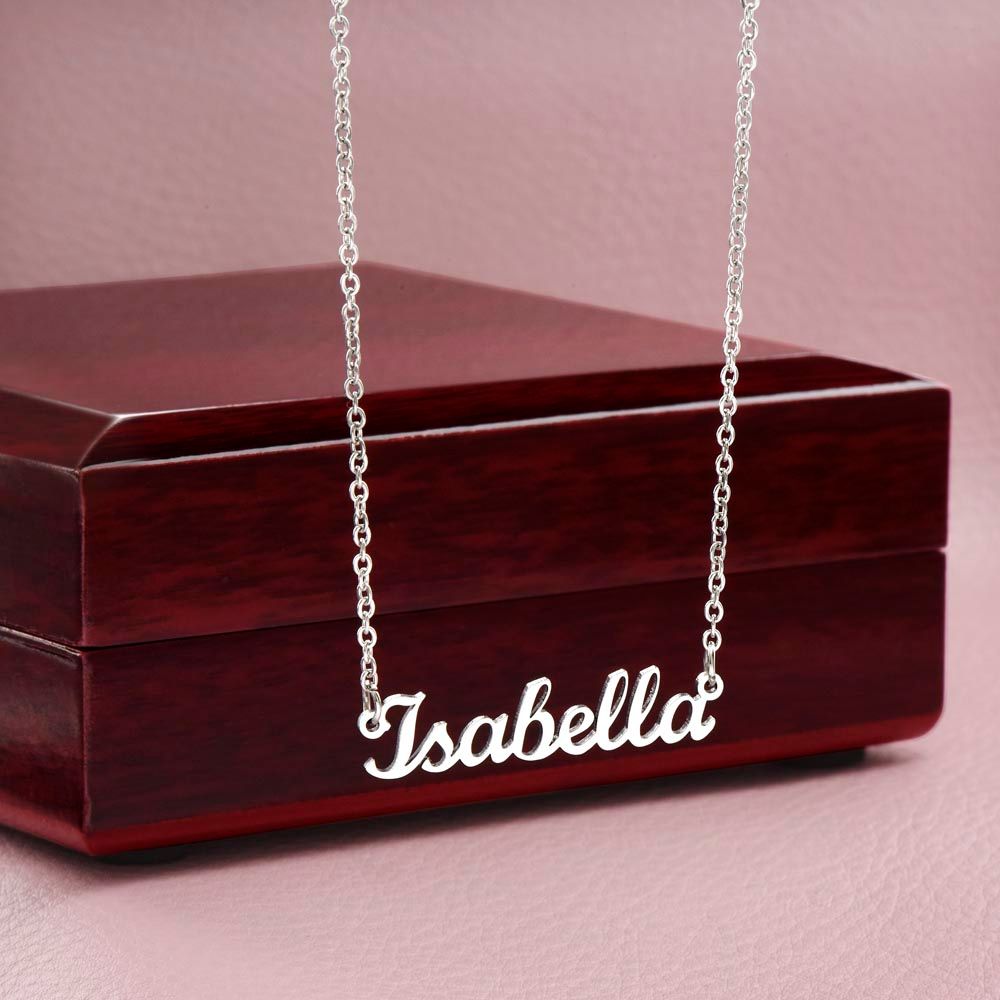 Personalized Name Necklace - Simple Lettering