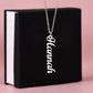 Vertical Name Necklace