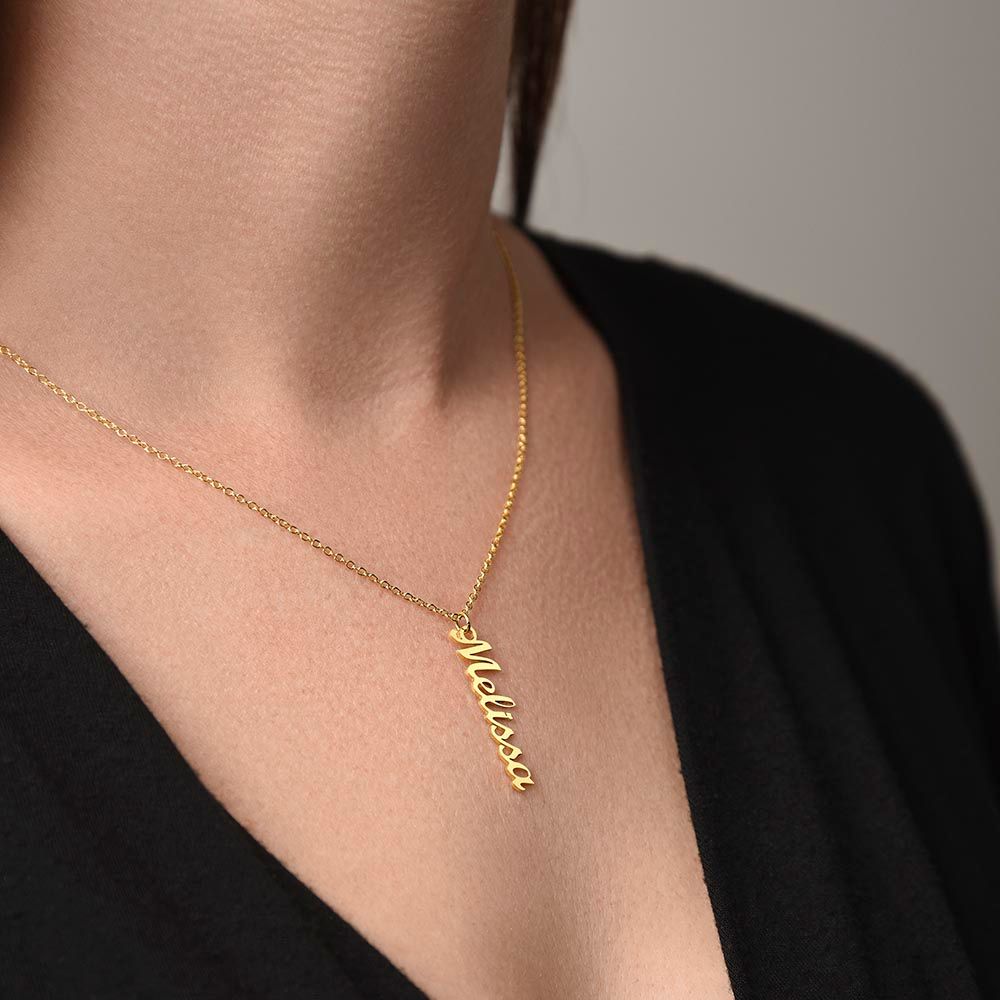 Vertical Name Necklace