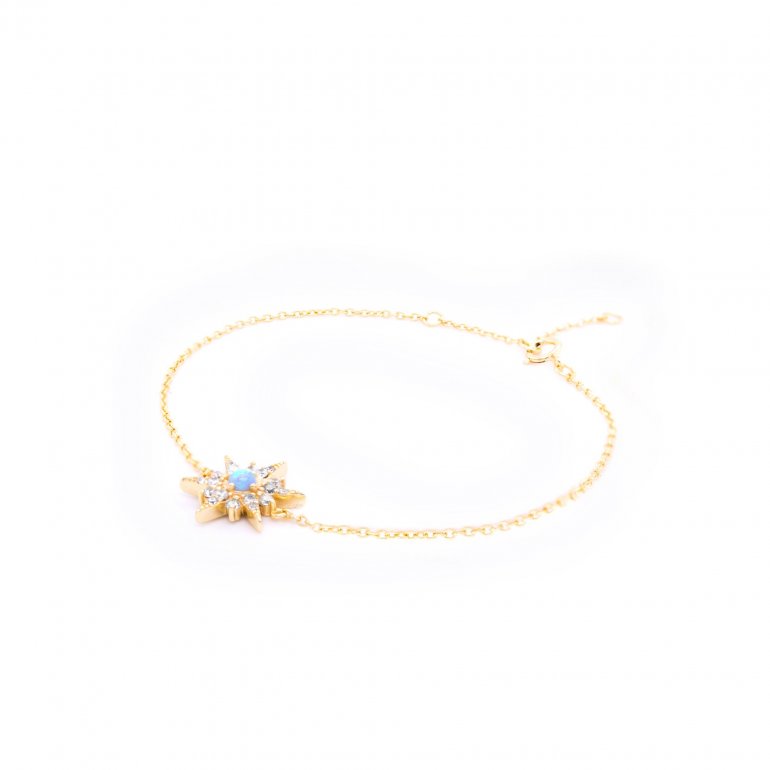 CZ and Opal Morning Star Bracelet