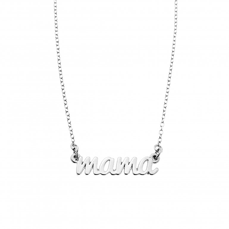 Mama Sterling Silver Necklace 