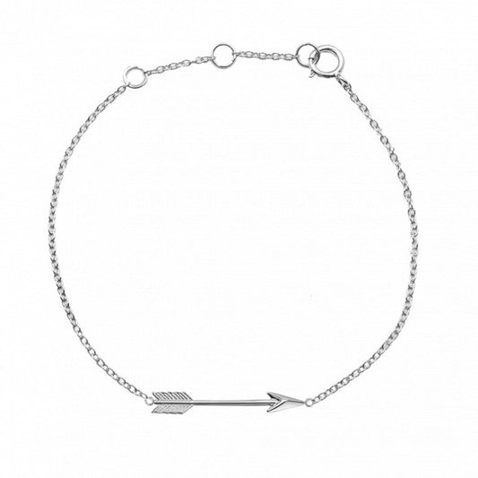 Sterling Silver Arrow Bracelet - Silver