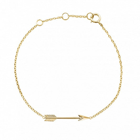 Sterling Silver Arrow Bracelet Gold